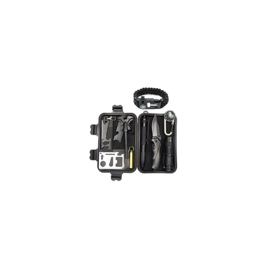 A4 10 In 1 Outdoor EDC Survival Tools Case SOS First Aid Kit Multifunctional Emergency Box