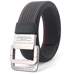 outdoor quick-drying nylon belt men's tactical sports belt alloy double-ring buckle korean version woven canvas belt Lightinthebox