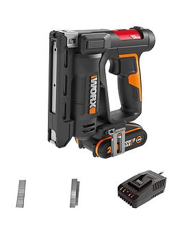 Worx Wx843 20V Cordless Narrow Crown Stapler