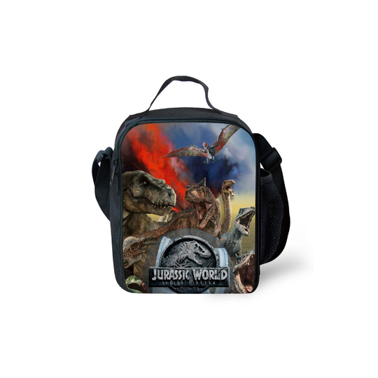 (Style 1) Jurassic World Lunch Bags Thermal Insulated Cooler