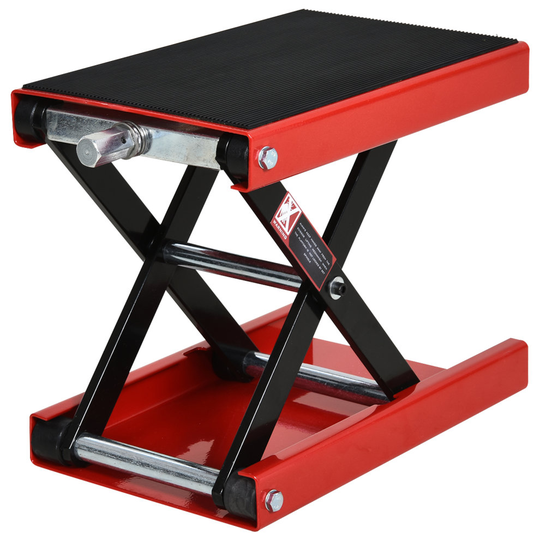 DURHAND 500KG Steel Motorbike Repair Lift X Frame Adjustment Jack