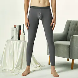 Men's Running Tights Leggings Base Layer Sporty Base Layer Athletic Athleisure Cotton Breathable Moisture Wicking Soft Fitness Gym Workout Running Sportswear Activewear Solid Colored Burgundy Khaki Lightinthebox