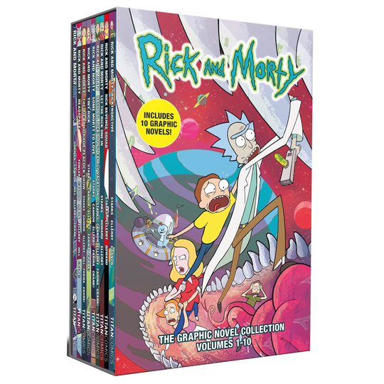 Rick and Morty The Graphic Novel Collection Volumes 1-10 Books Box Set