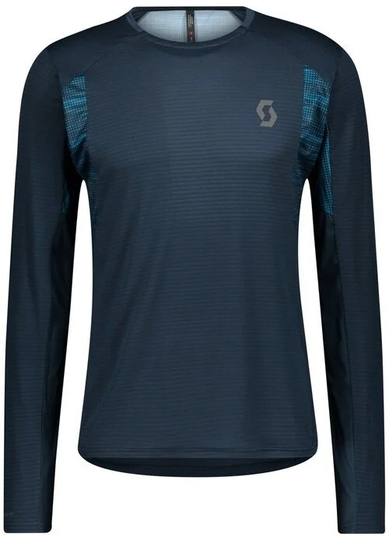 Scott Shirt Trail Run Midnight Blue/Atlantic Blue S