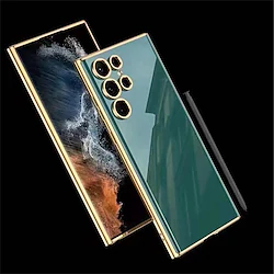 Phone Case For Samsung Galaxy Classic Series S23 Ultra Plus Bumper Frame Pencil Holder Full Body Protective Solid Colored TPU Lightinthebox