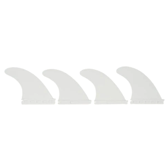 Northcore FCS Compatible Quad Surfboard Fin Set - White