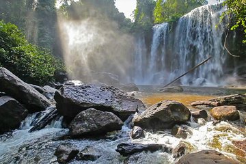 Explore 1000 lingas carving & Waterfall Kulen Mountain