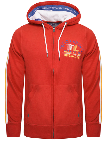 Hoodies / Sweatshirts Timber Lakes Zip Through Hoodie With Tape Sleeve Detail In Barados Cherry - Tokyo Laundry / S - Tokyo Laundry