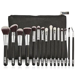 Professional Makeup Brushes Blush Brush 15pcs Professional Full Coverage Wooden / Bamboo for Blush Brush Foundation Brush Lip Brush Eyeshadow Brush Eyelash Brush Lightinthebox