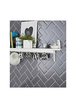 Topps Tiles Metro Grey 10Cm X 20Cm (Box Of 25 Tiles)