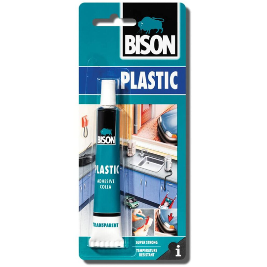 1 x 6305315 Bison Rigid Hard Plastics Repair Adhesive Glue 25ml Extra Strong and Waterproof