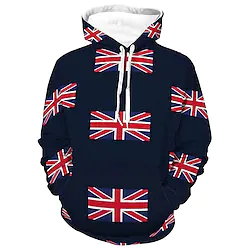 Inspired by Queen's Platinum Jubilee 2022 Elizabeth 70 Years British Flag Hoodie Cartoon Manga Anime Front Pocket Graphic Hoodie For Men's Women's Unisex Adults' 3D Print 100% Polyester Lightinthebox