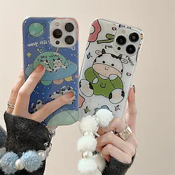 Phone Case For Apple Back Cover iPhone 14 13 12 11 Plus Pro Max Full Body Protective Anti-Scratch with Wrist Strap Cartoon TPU Lightinthebox