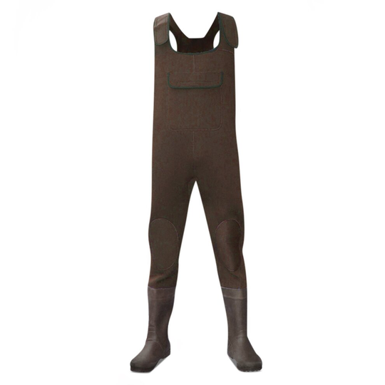 (UK11 EU45, Brown) Dirt Boot 100% Waterproof Neoprene Chest Waders