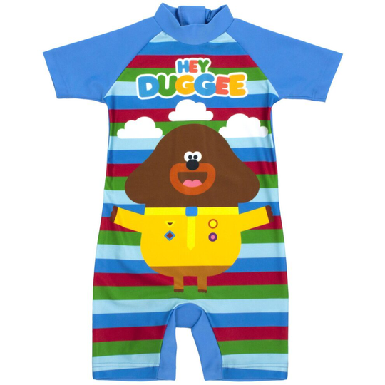 (18-24 Months, Blue) Hey Duggee Childrens/Kids Sunsafe One Piece Swimsuit