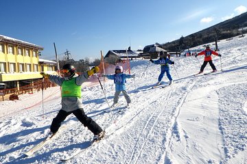 Transport included Private ski lesson for you and your family