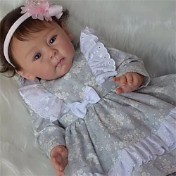 58CM 24 inch Finished Doll Huxley Reborn Toddler Girl with High Quality 3D skin multiple Layers Painting Visible Veins Lightinthebox