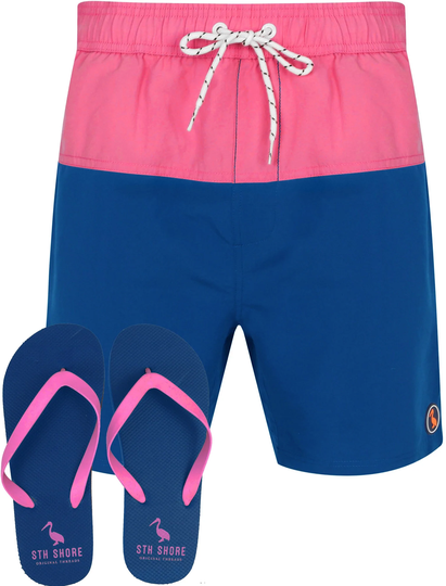 Swim Shorts Keone Swim Shorts With Free Matching Flip Flops In Very Berry - South Shore / S - Tokyo Laundry