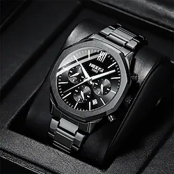 NIBOSI New 2023 Mens Watches Top Brand Luxury Business Gold Watch Men Fashion Wrist Watch For Men Chronograph Lightinthebox