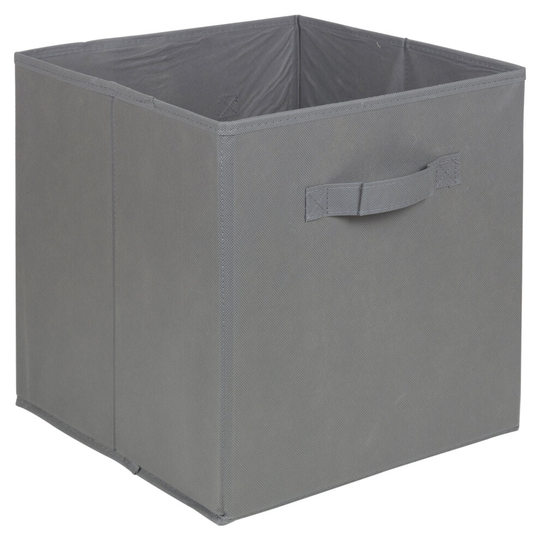 (Charcoal, 6) 1,4, 6 pcs Foldable Fabric Storage Box Cubes Set