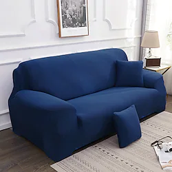 Stretch Sofa Cover Slipcover Elastic Sectional Couch Armchair Loveseat 4 Or 3 Seater L Shape Plain Solid Color Soft Durable Lightinthebox