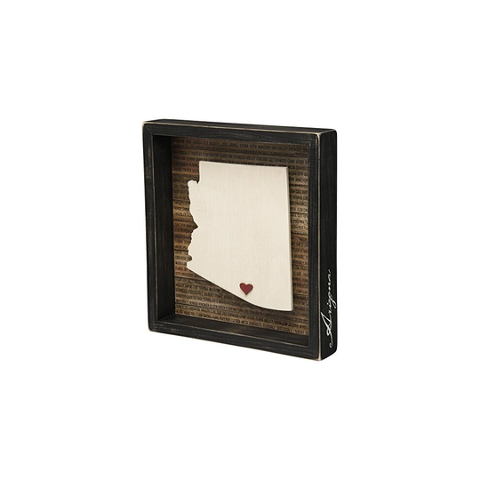 Primitives by Kathy Arizona Wanderlust Box Sign, 9.75" x 10.5"