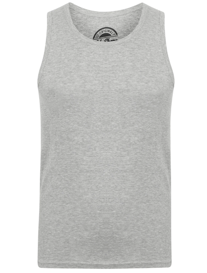 Vests Mace Cotton Ribbed Vest Top In Light Grey Marl - South Shore / L - Tokyo Laundry