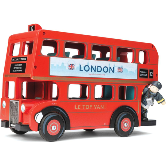 Le Toy Van Traditional Toys London Bus with Driver
