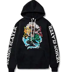 Inspired by Demon Slayer: Kimetsu no Yaiba Kamado Nezuko Kamado Tanjiro Hoodie Cartoon Manga Anime Harajuku Graphic Kawaii Hoodie For Men's Women's Unisex Adults' 3D Print 100% Polyester Lightinthebox