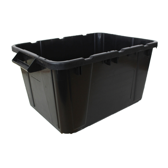 Straight - Ergo Box - 44L - Black Outdoor Storage Recycling Box