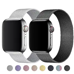 Smart Watch Band for Apple iWatch Series 8 7 6 5 4 3 2 1 SE Apple Watch Stainless Steel Smartwatch Strap Business Milanese Loop Business Band Metal Band Replacement Wristband / # Lightinthebox