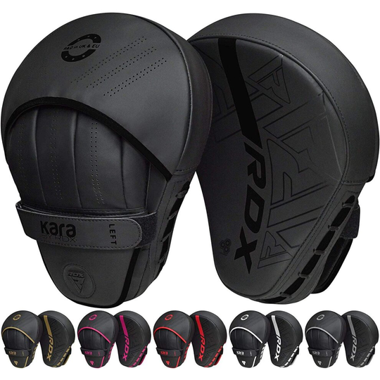(Black) RDX Boxing Pads Curved Focus Mitts