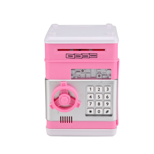 (Pink) KID ATM CASH MACHINE COUNTER SAVING MONEY BOX