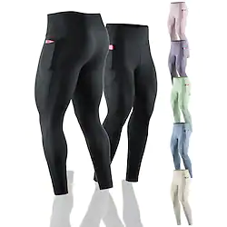 Men's Running Tights Leggings Compression Pants Side Pockets with Phone Pocket Bottoms Athletic Athleisure Winter Breathable Quick Dry Sweat wicking Running Jogging Training Sportswear Activewear Lightinthebox