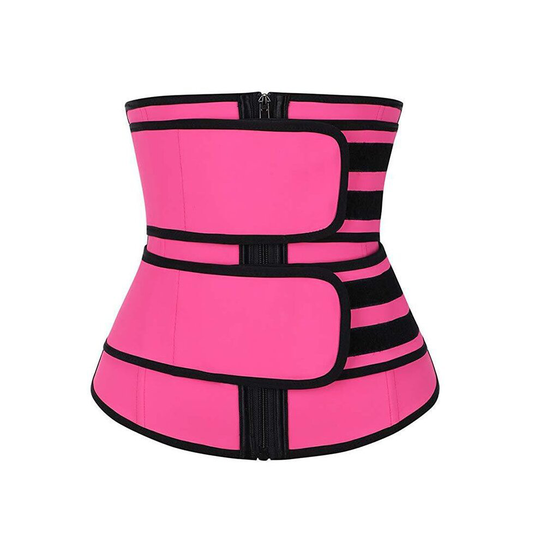 (Pink, S) Waist Trainer Belt Body Shaper Tummy Control Slimmer