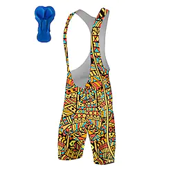 21Grams Men's Cycling Bib Shorts Bike Bib Shorts Bottoms Mountain Bike MTB Road Bike Cycling Sports Graphic 3D Pad Cycling Breathable Quick Dry Yellow Polyester Spandex Clothing Apparel Bike Wear Lightinthebox