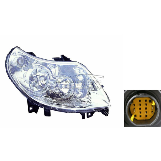 Citroen Relay Mk3 Van 2006-5/2011 Halogen Headlight Headlamp Drivers Side O/S
