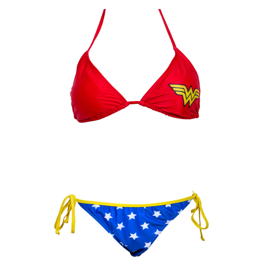 (Red) Wonder Woman Symbol 2-Piece Bikini Swimsuit