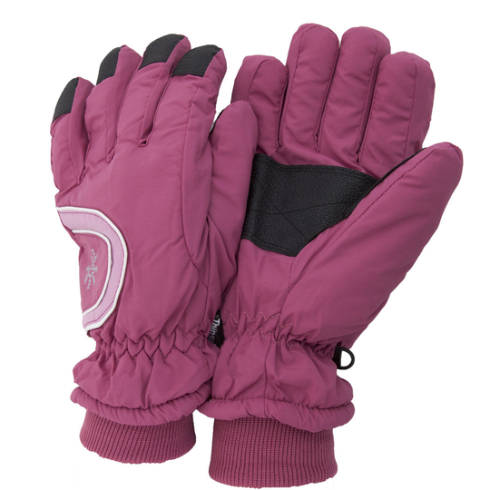 (One Size Fits All, Pink) Floso Ladies/Womens Thinsulate Extra Warm Thermal Padded Winter/Ski Gloves With Palm Grip (3M 40g)