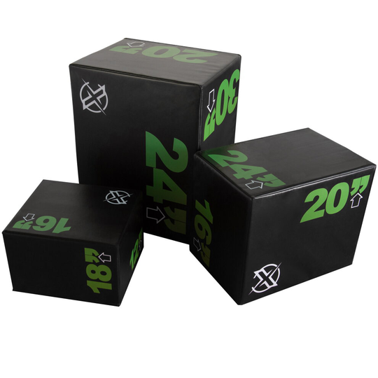 (Full Set of 3) RIP X Soft 3 Sided Plyo Squat Jump Box