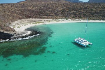 Remote Beach All-Inclusive Sailing Cruise with Snorkeling from Los Cabos