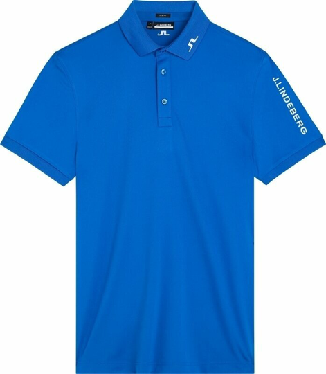 J.Lindeberg Tour Tech Slim Fit Golf Polo Shirt Nautical Blue S