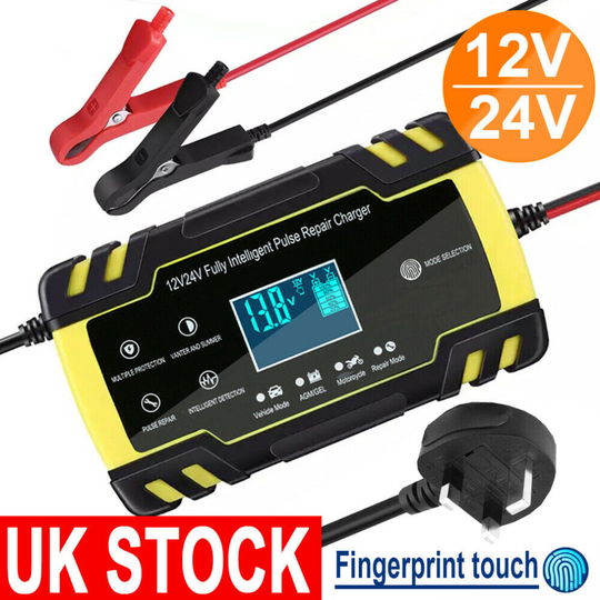 Car Smart Battery Charger Automatic Jump Starter Pulse Repair AGM/GEL
