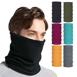 Men's Women's Cycling Face Mask Cover Neck Gaiter Neck Tube Hiking Hat Winter Outdoor Thermal Warm Fleece Lining Windproof Breathable Neck Gaiter Neck Tube Fleece turmeric Plum purple Mars Green for Lightinthebox