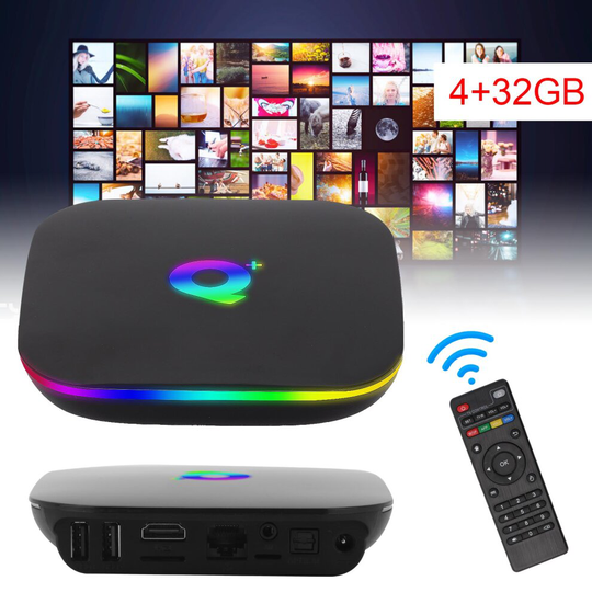 Q Plus QBOX Q+ 2+16GB/4+32GB Android 9.0 WIFI Smart Media TV BOX