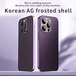 Phone Case For Apple Back Cover iPhone 14 Pro Max 14 Plus 13 12 11 Pro Max Mini SE Ultra-thin Frosted Full Body Protective Solid Colored TPU Lightinthebox