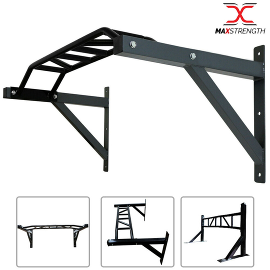 Monkey Wall Mounted Multi Grip Chin Ups Bracket Gym Exercise Chinning Workout