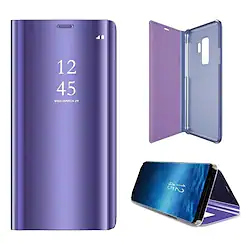 Phone Case For Samsung Galaxy A23 S22 Ultra Plus S21 S20 FE A72 A52 A42 A32 Note 20 with Stand Plating Mirror Smart Case Flip Full Body Solid Colored Hard PC Lightinthebox