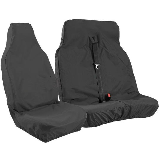 Universal Black Extra Heavy Duty Van Seat Covers Set