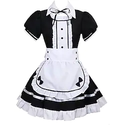 Maid Costume Adults' Women's Cosplay Costume For Poly Masquerade Dress Lightinthebox